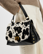 Сумка 980 17 принт корова черно-белая