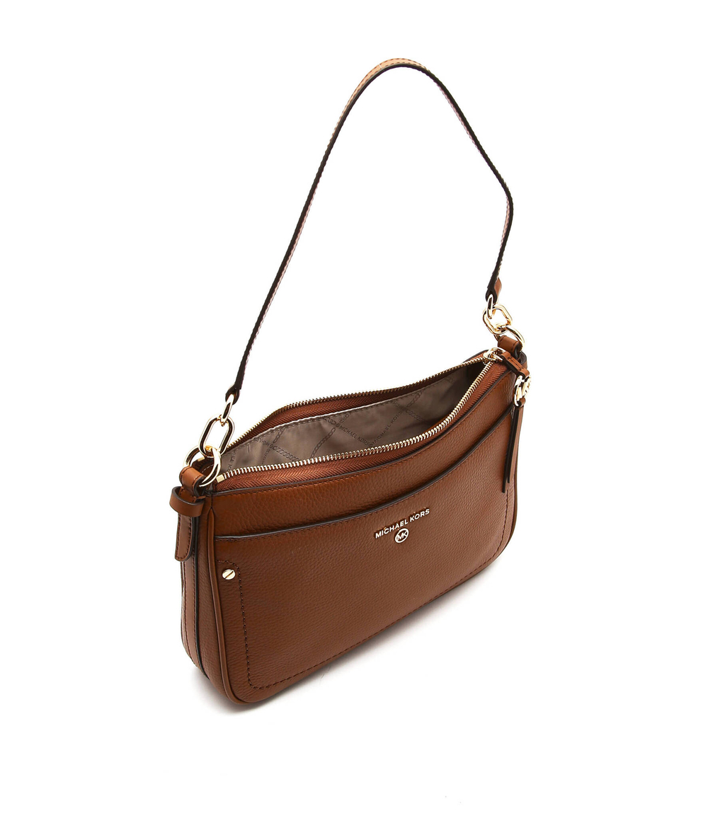 кожаная сумка через плечо jet set Michael Kors - коричневый(32S1GT9C8L)