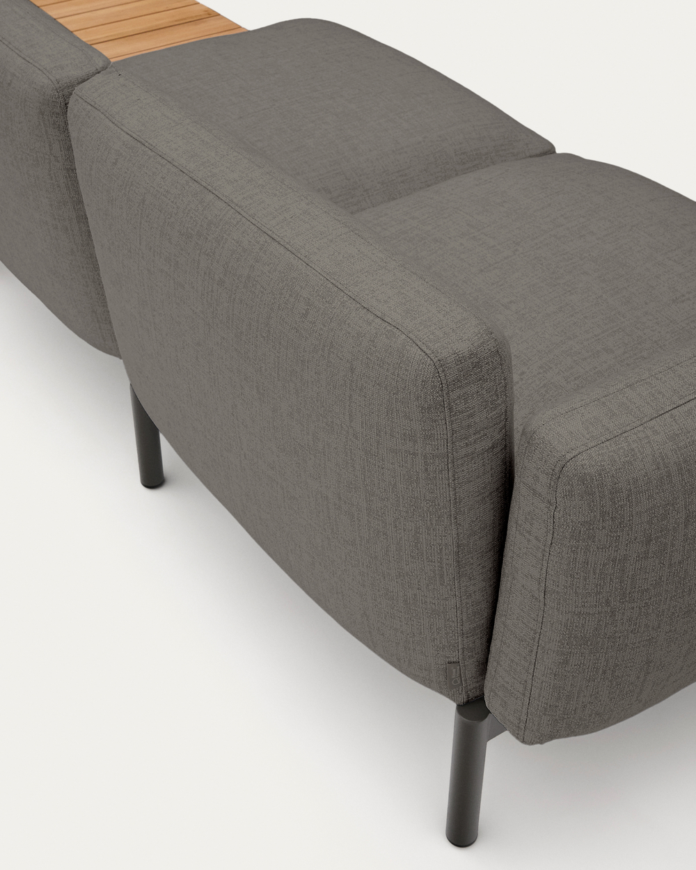 Sorells Уличный модульный 3-местный диван серый со столиком