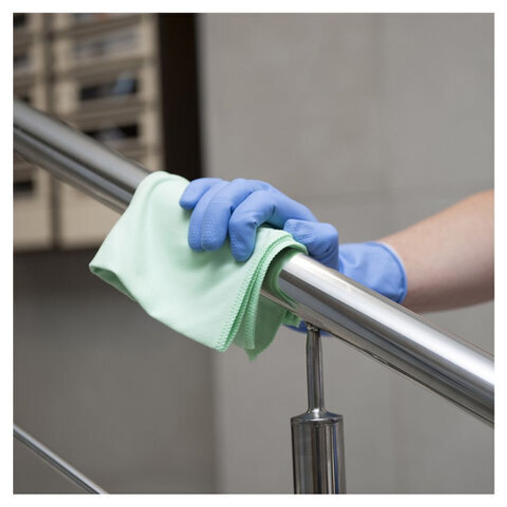 Перчатки латексные КЩС, сверхпрочные, плотные, хлопковое напыление, размер 7 S, малый, синие, HQ Profiline, 74733