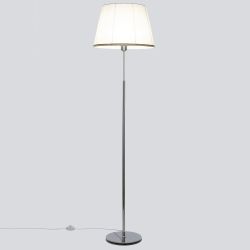 Citilux Линц CL402970 Торшер хром с белым абажуром