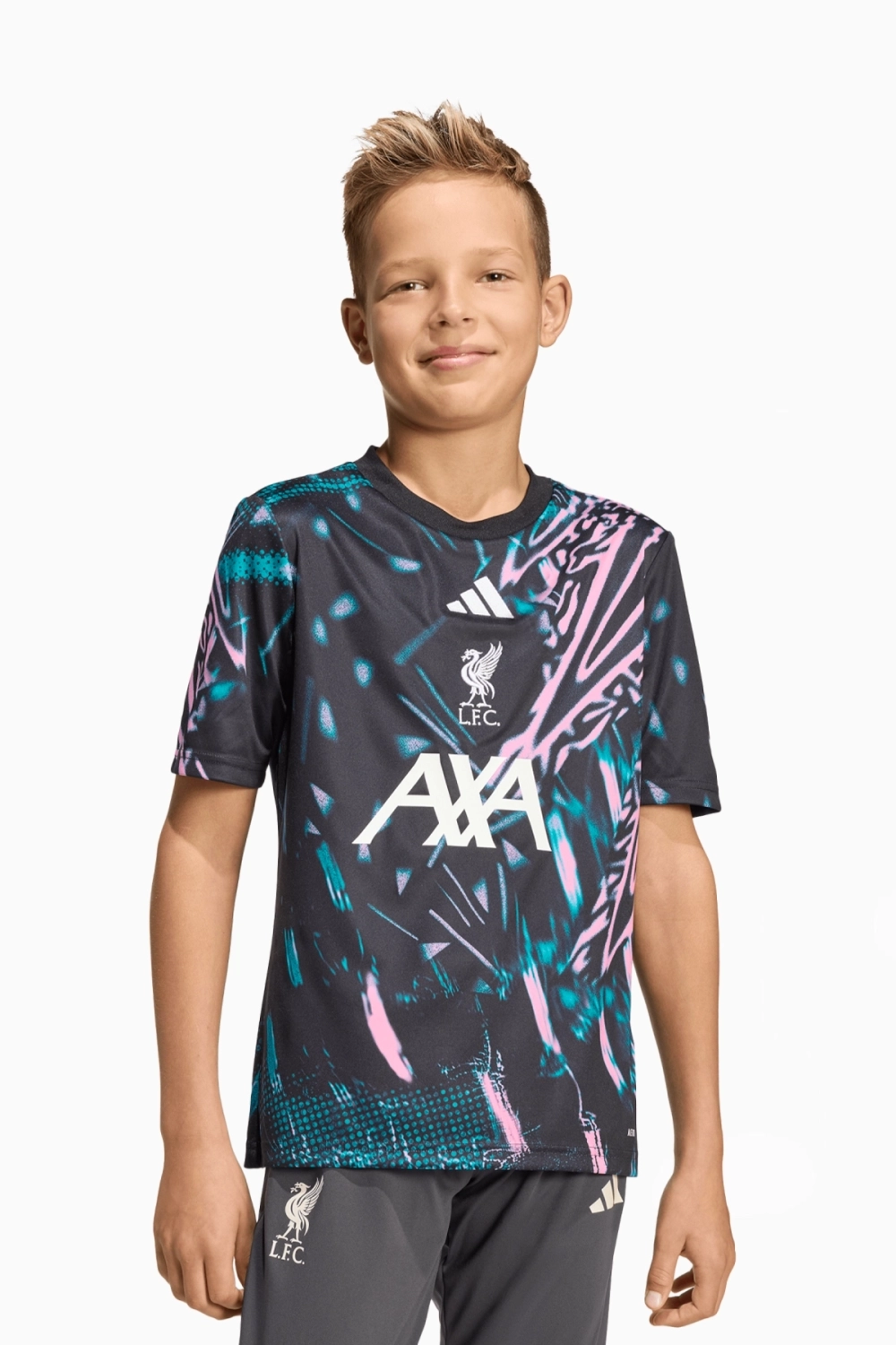 Футболка adidas Liverpool FC 25/26 Pre-Match Junior - черный