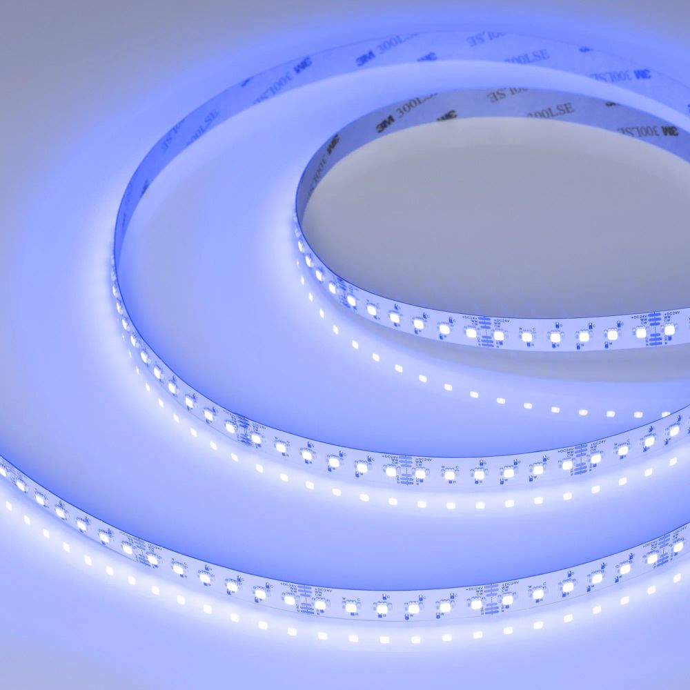 Светодиодная лента RT-AM360-12mm 24V RGBW-MIX (24 W/m, IP20, 2835/2210, 5m) (Arlight, -) 044036