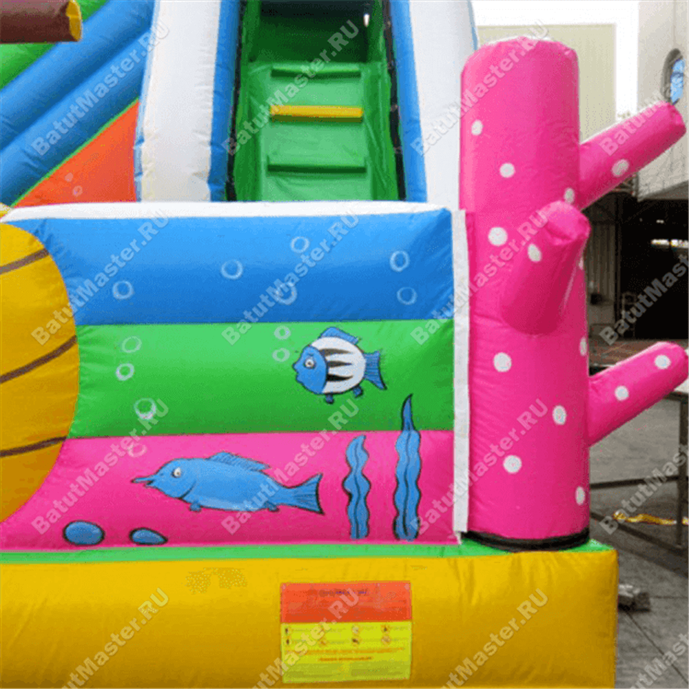 Коммерческий надувной батут "На дне морском"