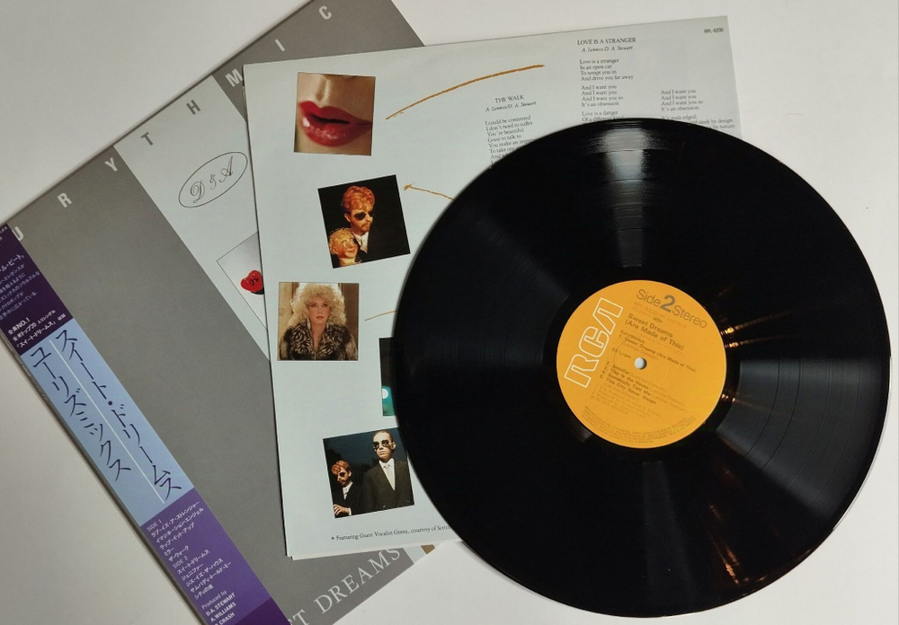 Винтажная виниловая пластинка LP Eurythmics Sweet Dreams (Are Made Of This) (Japan 1983) (Obi)