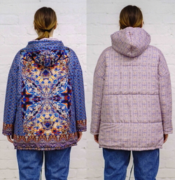 Двусторонняя куртка "Нарвские ворота", по мотивам картины «Нарвские ворота» художника Филонова