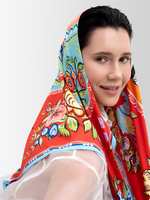 Платок «Городецкая роспись»