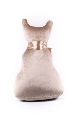 Подушка декоративная Кот Мур Вельвет Беж