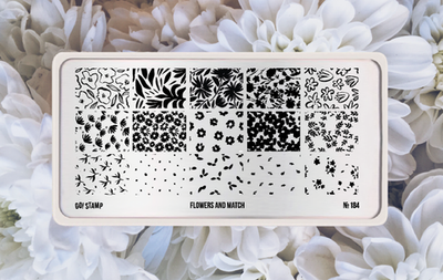 Пластина для стемпинга Go! Stamp  184 Flowers and Match