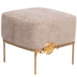 Банкетка Monstera Deliciosa (Монстера) Квадро Бежевый Амбер