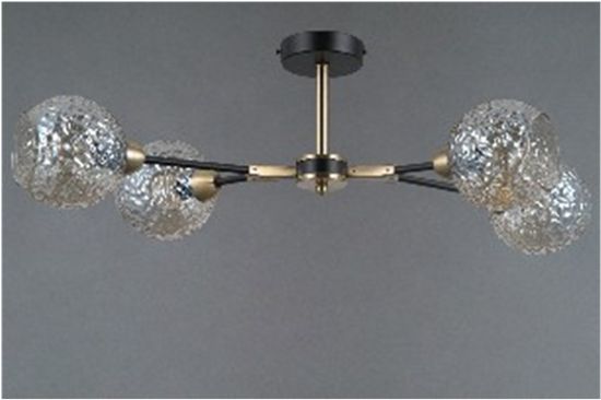 40253MD/4 MBK+AB (1) Люстра (NW)