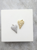 Подвеска сердце леопардовое