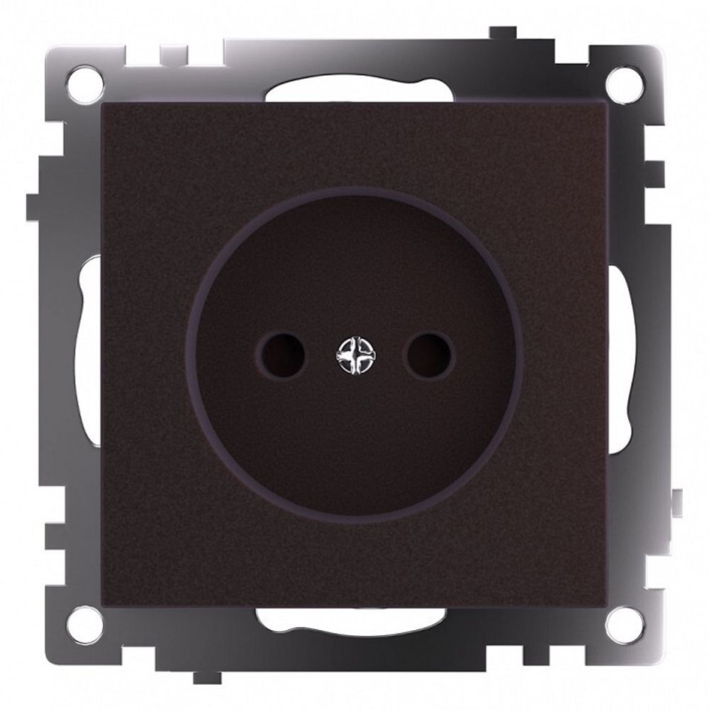 Розетка без заземления и со шторкой, без рамки Stekker Катрин 49025