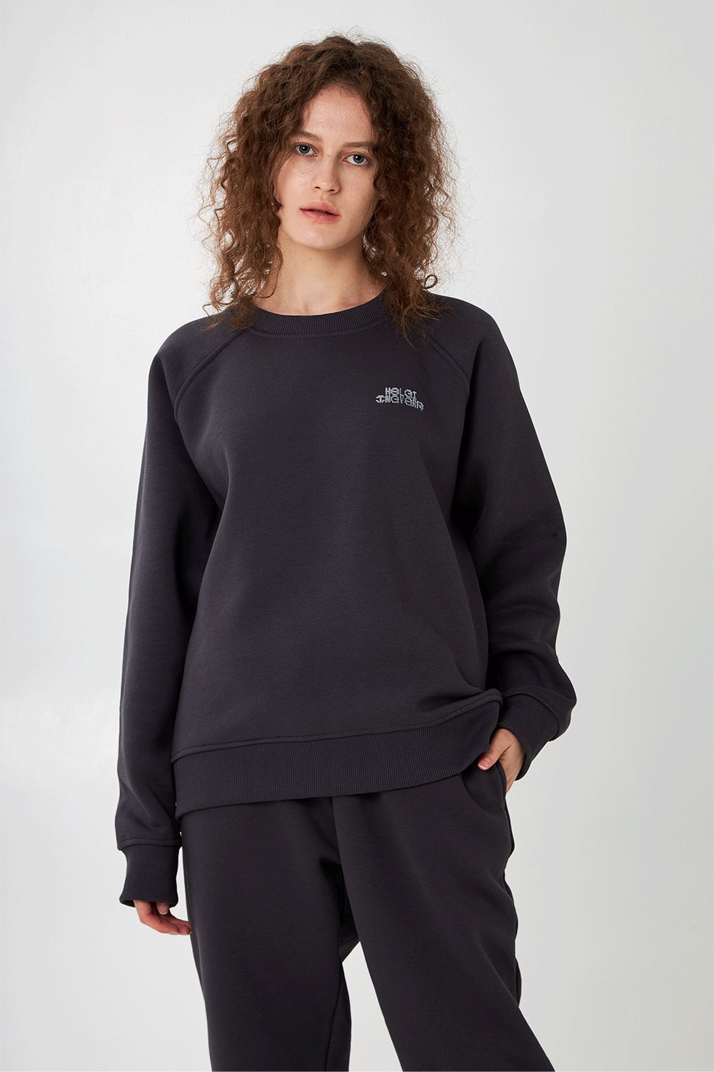 Толстовка Свитшот Helgi Ingvarr Темно-Серая