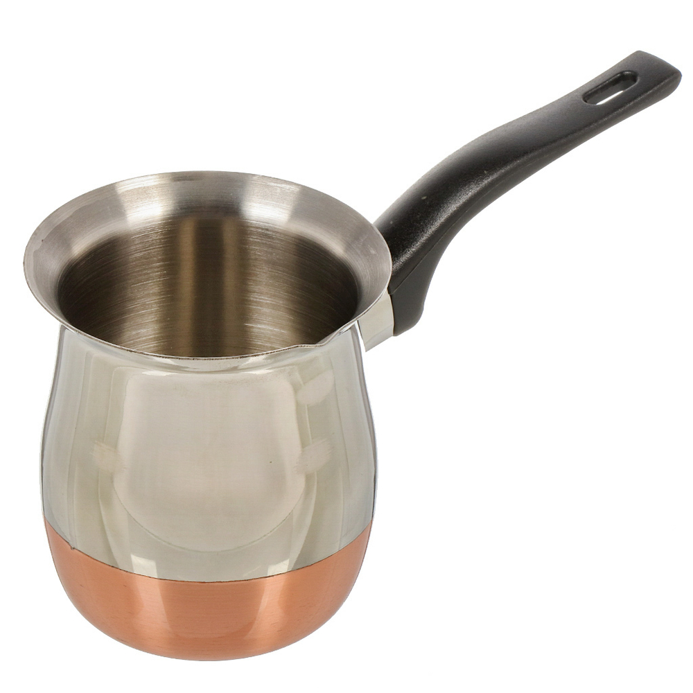 Турка 0.65 л, нерж сталь, ручк бакелит, медное дно, Mallony, CW-650C, 985213