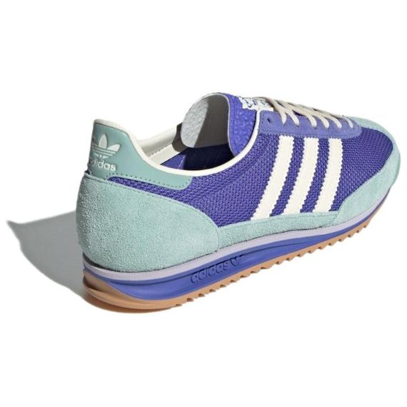 adidas originals SL 72 Беговые кроссовки Низкие Топ Полу-кобальтовый синий/Молочный белый/Туманный зеленый Женские