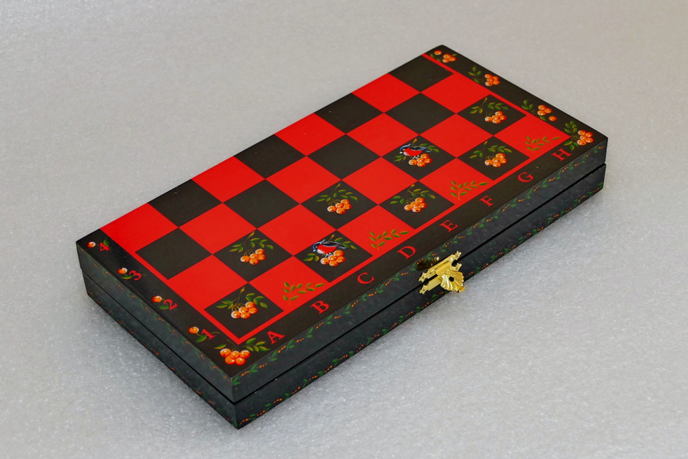 Шахматы походные "Кудрина-Хохлома"