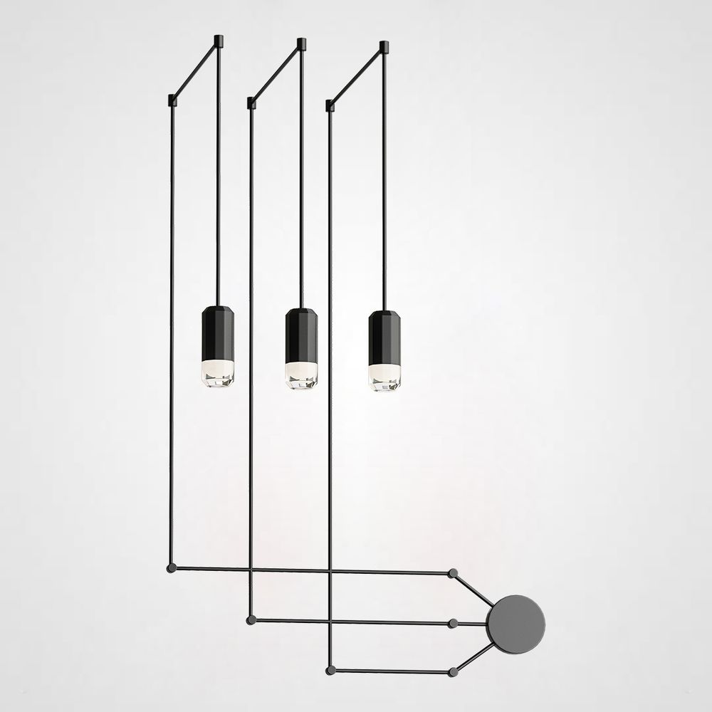 Подвесной светильник Via Wireflow polyhedral 0363 FreeForm Suspension lamp