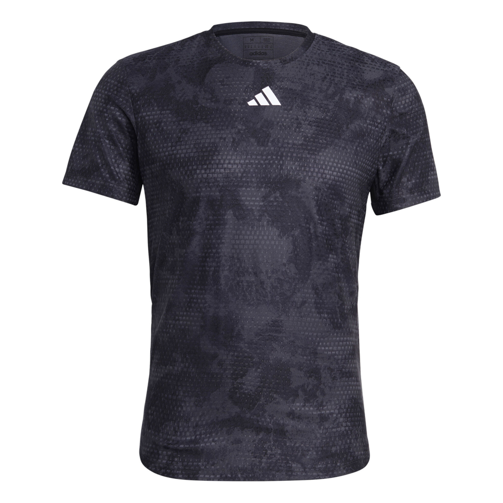 Мужское теннисное поло adidas Paris Freelift T-Shirt Men - Dark Grey, Black