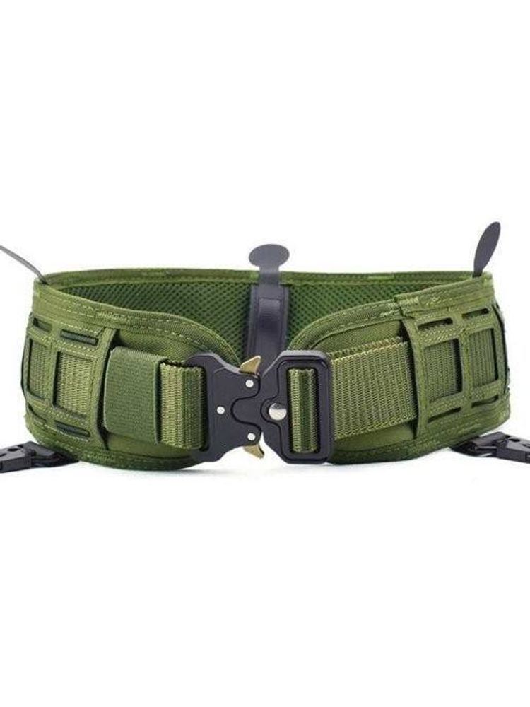 Пояс разгрузочный war belt бляха кобра олива