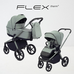 Детская коляска Rant Flex Therm Soft 3 в 1 с автокреслом Miro Black Forest Green