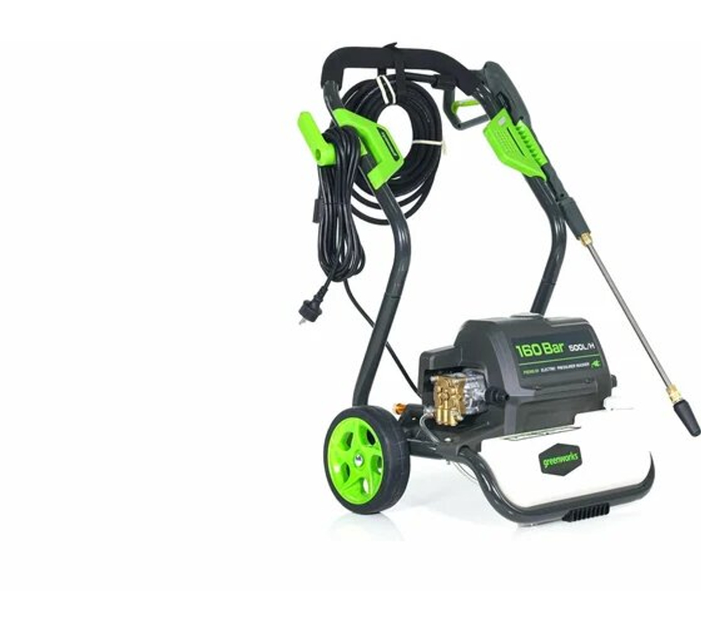 Мойка высокого давления GREENWORKS GPWG8II 2800Вт,160бар,500 л/час.,шланг10 м (5106807)