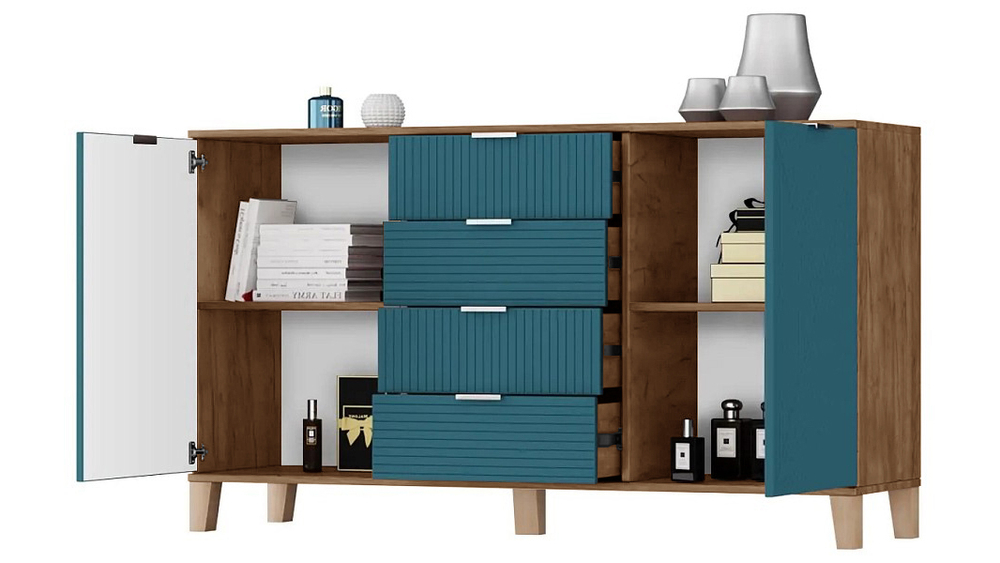 Комод Марвин 25 МДФ 140*40*80 см,    Фиеста