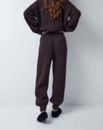 Брюки из смесового кашемира шоколадный