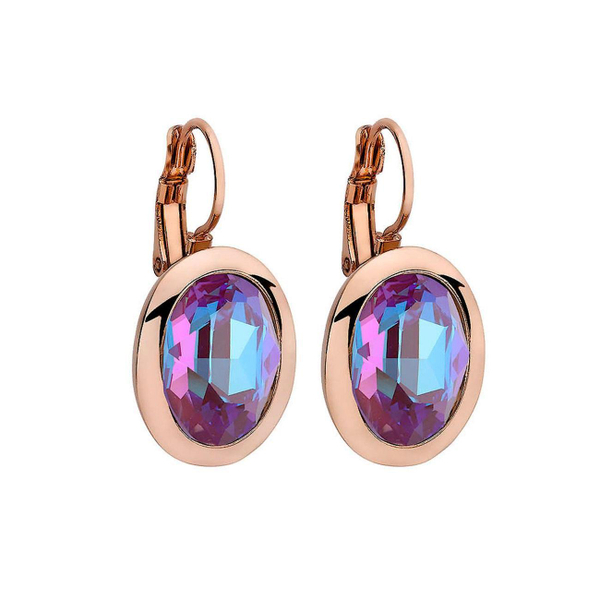 Серьги Qudo Tivola Burgundy Delite 303179 R/RG