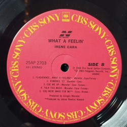 Винтажная виниловая пластинка LP Irene Cara What A Feelin (Japan 1983) (Obi) (Photo)