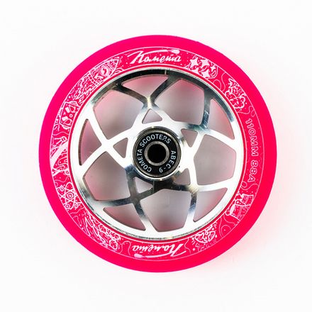 Колеса для самоката Комета Атом Розовый / Серый