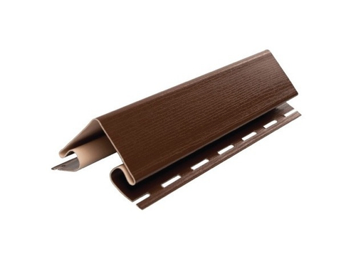 Внешний угол блок хаус Альта-Профиль Коричневый