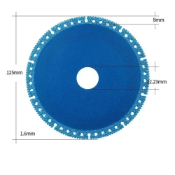 Диск алмазный универсальный, сухая резка, 125мм * 1,8 мм * 22,23 мм
