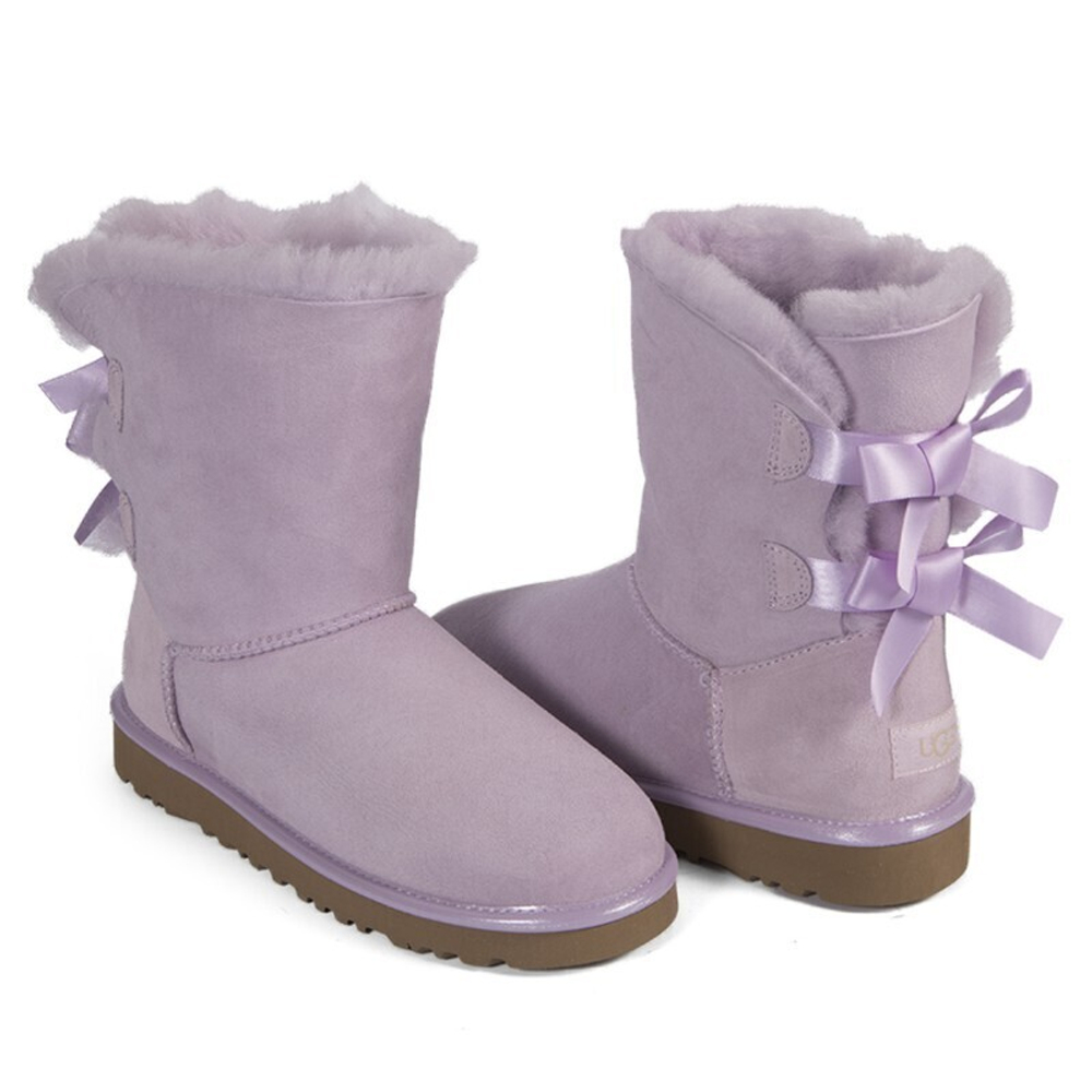 Угги Bailey Bow Metallic Lavender Fog II