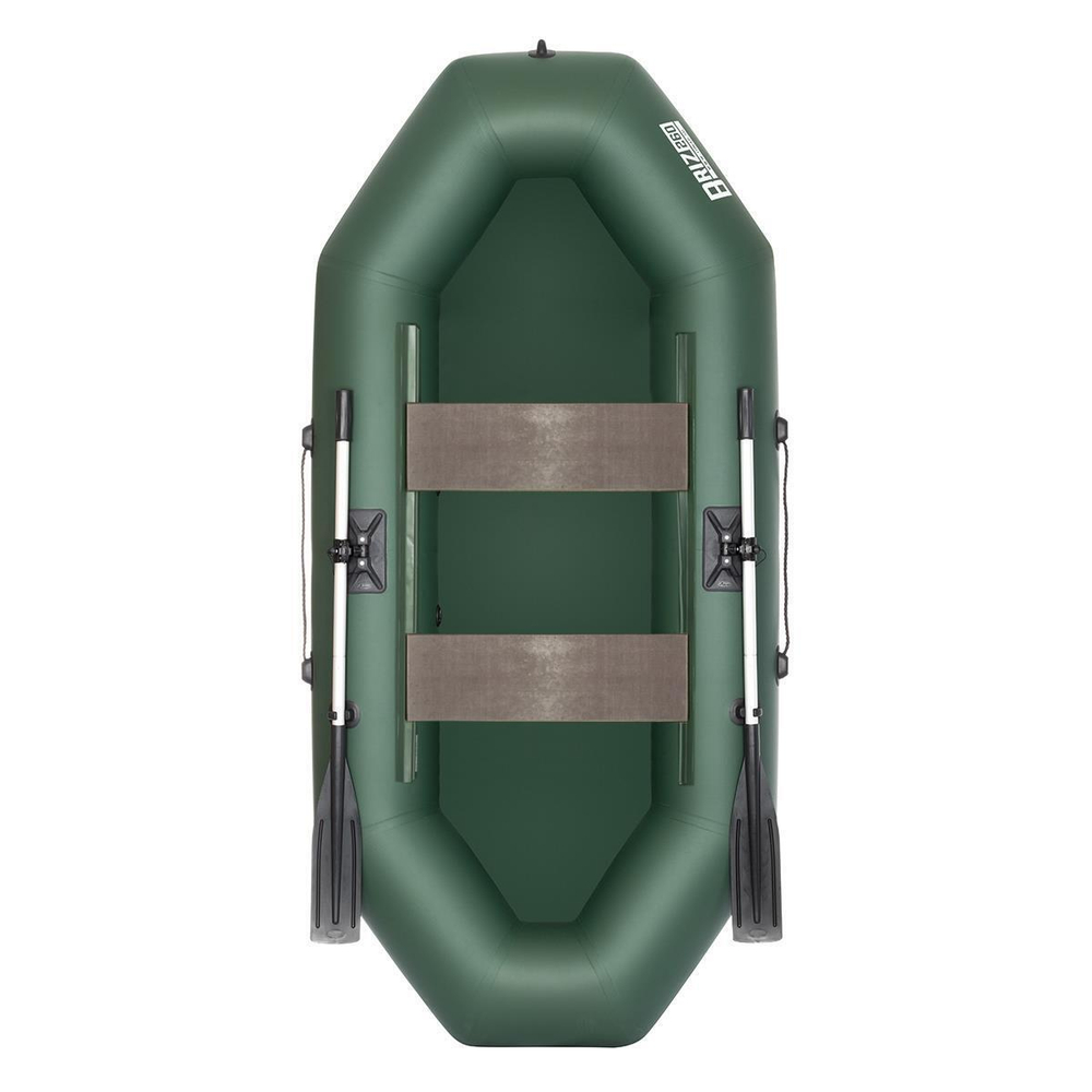 Лодка надувная для рыбалки Тонар Бриз 190 с веслами серый
