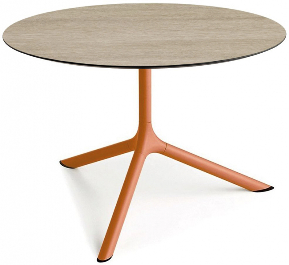 Столик ламинированный кофейный Scab Design Tripe Maxi, терракотовый, состаренный дуб тортора