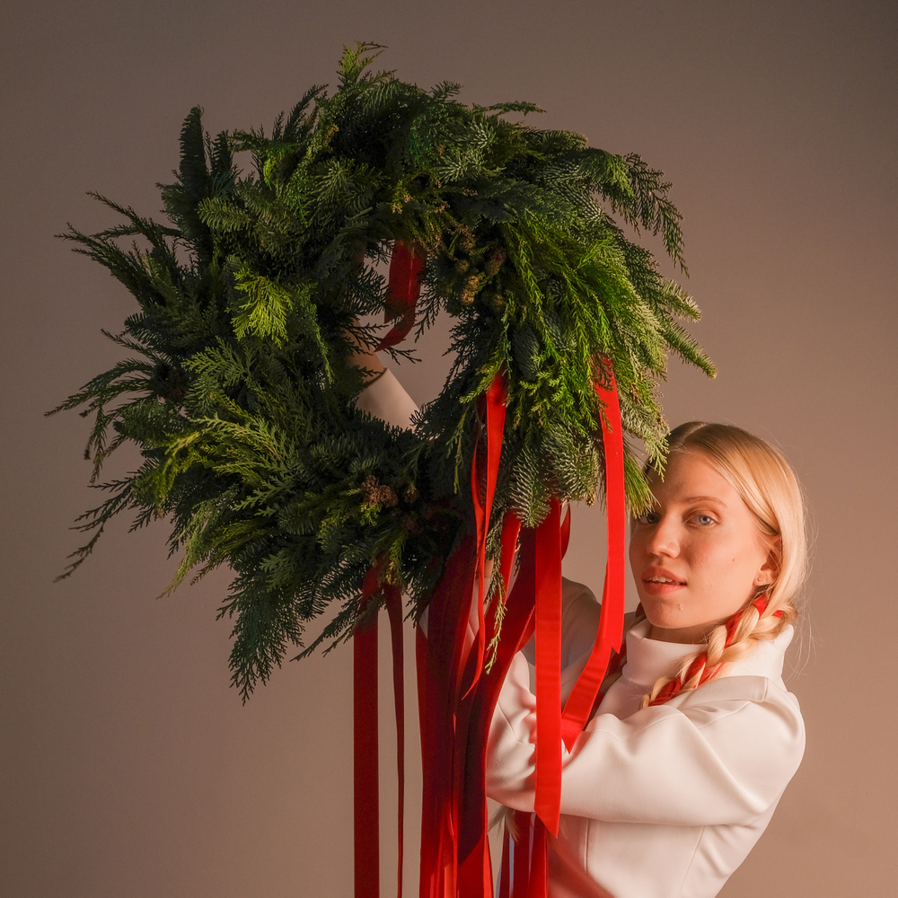 Рождественский Венок Хвойная эстетика