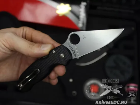 Нож складной Spyderco Para 3 C223PBK c клинком из стали CTS-BD1N, рукоять FRN