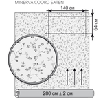 Портьерная ткань Siesta арт. Minerva Coord Saten col. rosa (высота 280 см, Испания)