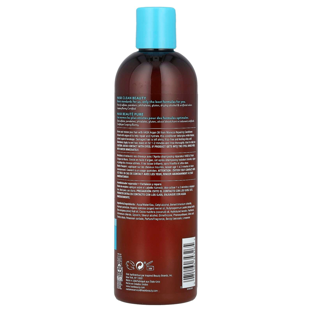 Hask Beauty, Масло арганы из Марокко, восстанавливающий кондиционер, 12 жидких унций (355 мл)