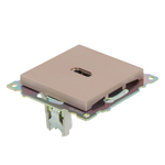 Розетка HDMI 2.1, Type A (механизм), STEKKER GLS00-7118-02, серия Катрин, шампань 50063