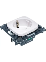 Розетка Legrand ALLURE с з/к безвинтовой зажим белый 753721
