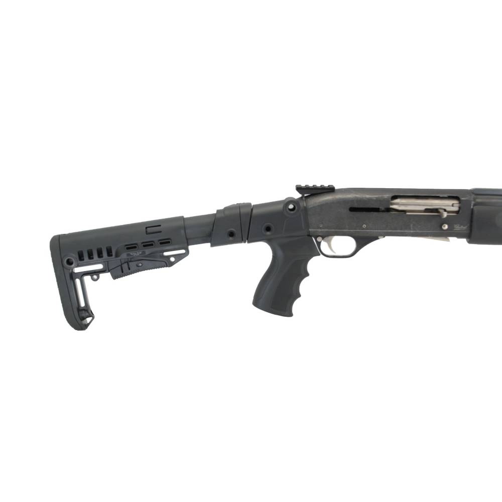 Приклад телескопический складной на МР-153, МР-133, DLG Tactical. Черный