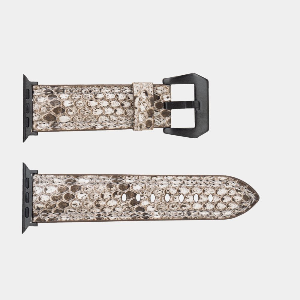 Ремешок для Apple Watch Ultra 49mm из кожи питона, натурального цвета