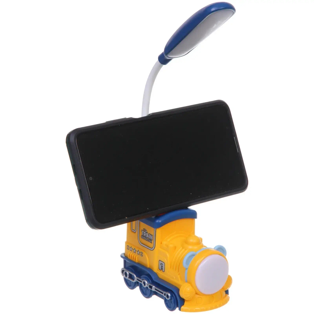 Настольная лампа «Sweet - Паровоз» LED 10*5*21 см, USB 5v 3w, Желтый/синий