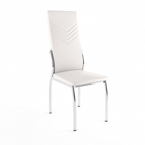 Стул Лорд Чайка хром/ 1 кат. обивка 110 Белый ТЭКС