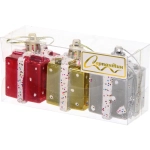 Ёлочные игрушки «Подарочек» 3,5см микс цветов (набор 3шт)