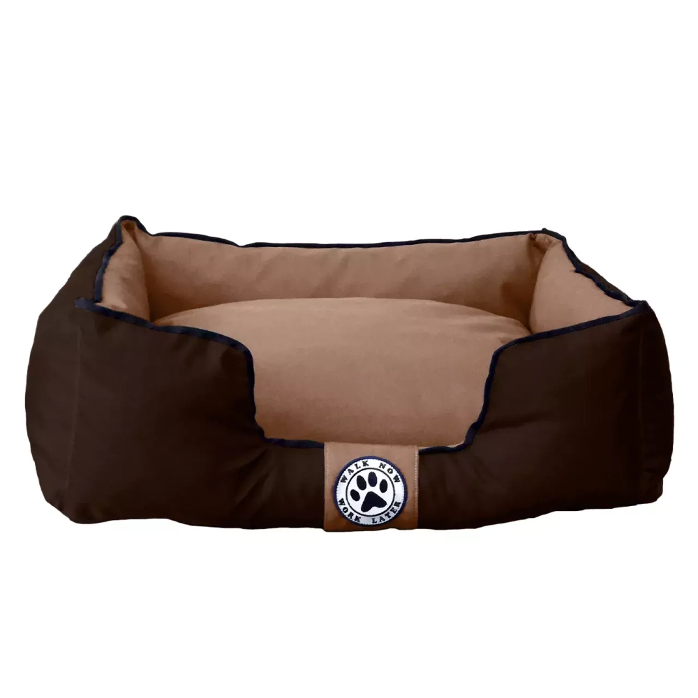 лежанка для небольшой собаки 70х50 шоколадная