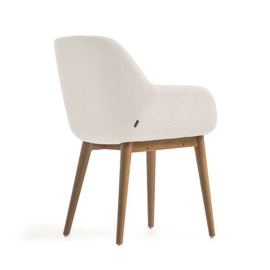 Стул Konna бежевого цвета на ножках из массива ясеня