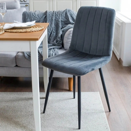 Стул кухонный вельвет. цвет серый